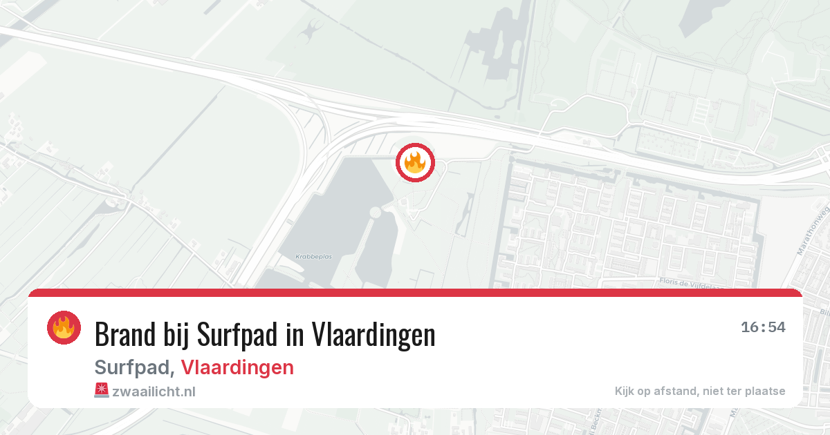 Brand bij Surfpad in Vlaardingen — 16 jul 2026
