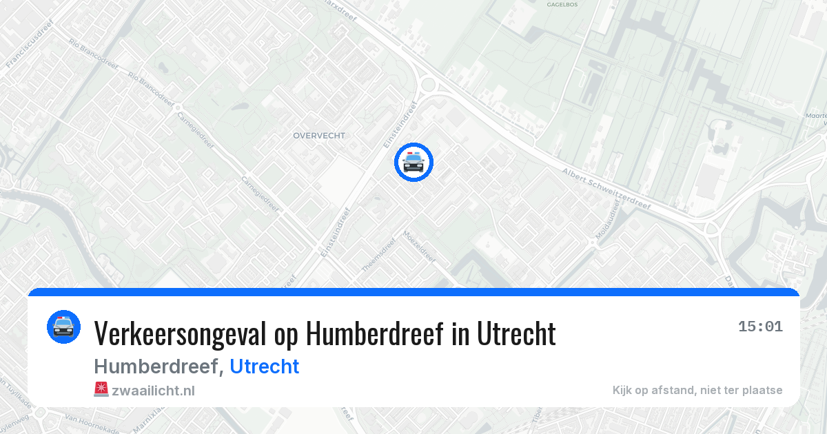Verkeersongeval op Humberdreef in Utrecht — 6 jun 2026