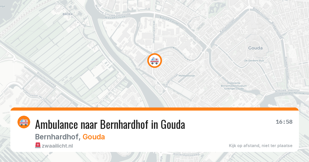Ambulance naar Bernhardhof in Gouda — 5 mei 2026