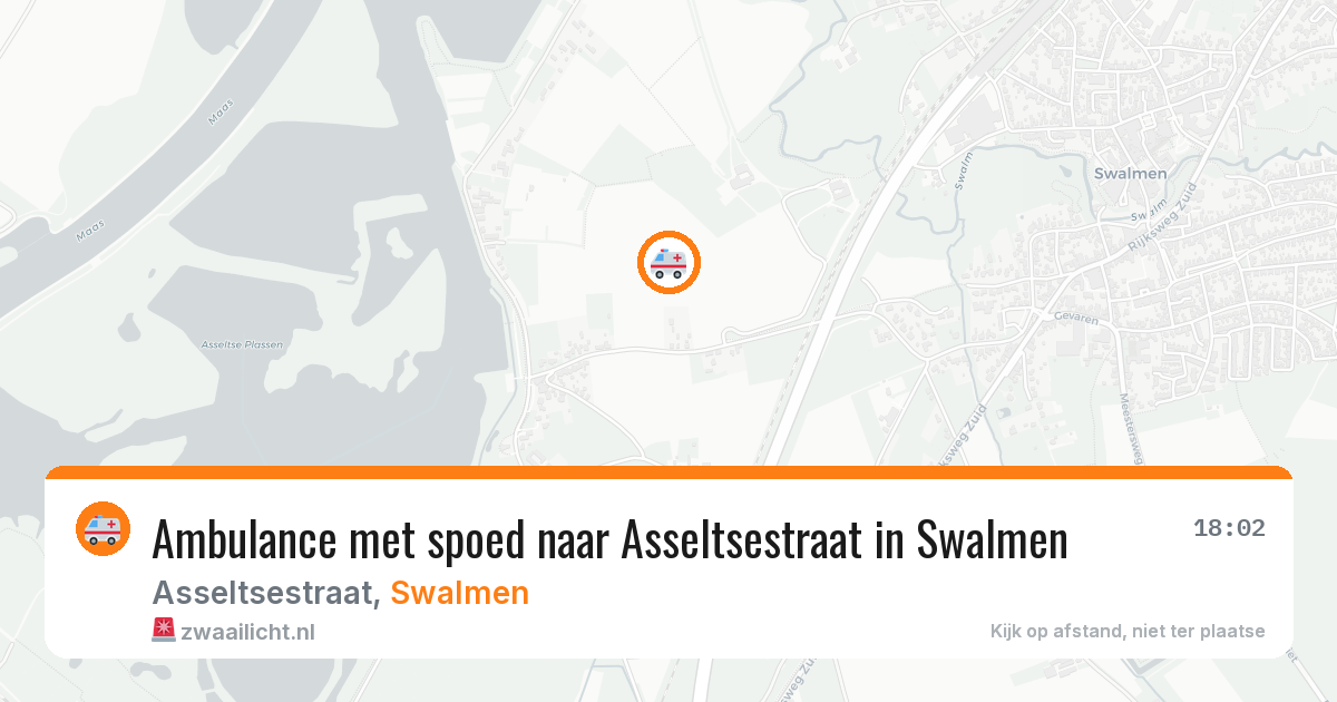 Ambulance met spoed naar Asseltsestraat in Swalmen — 18 jun 2026