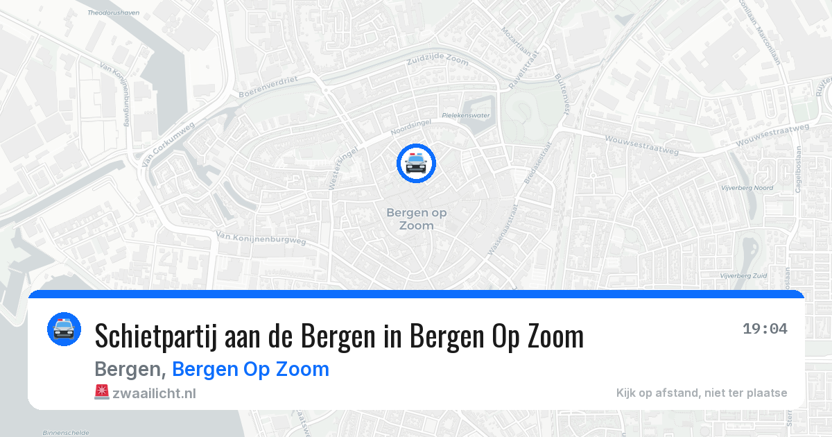 Schietpartij aan de Bergen in Bergen Op Zoom — 14 jun 2026