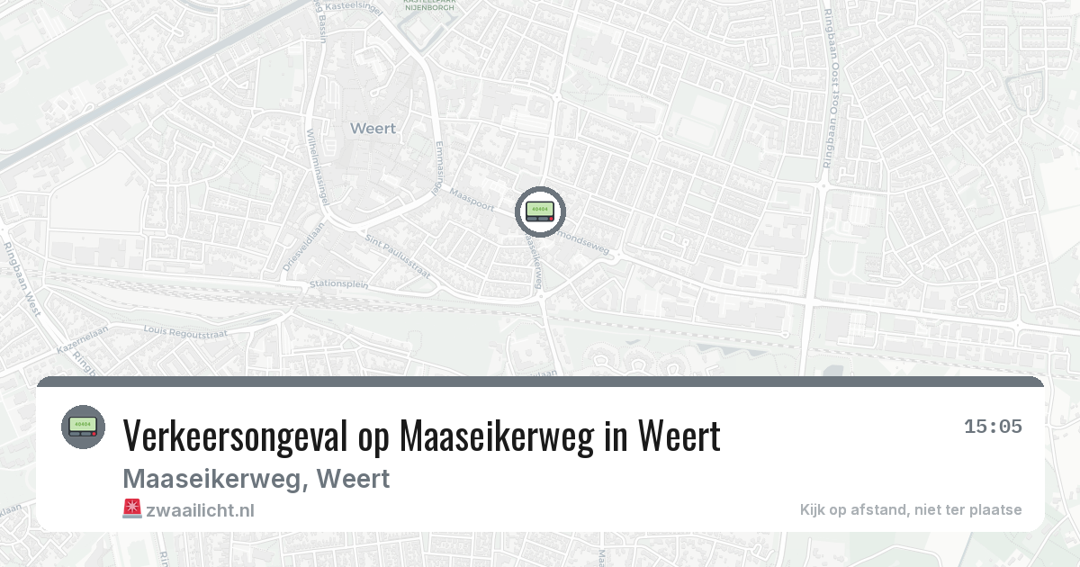 Verkeersongeval op Maaseikerweg in Weert — 16 jun 2026
