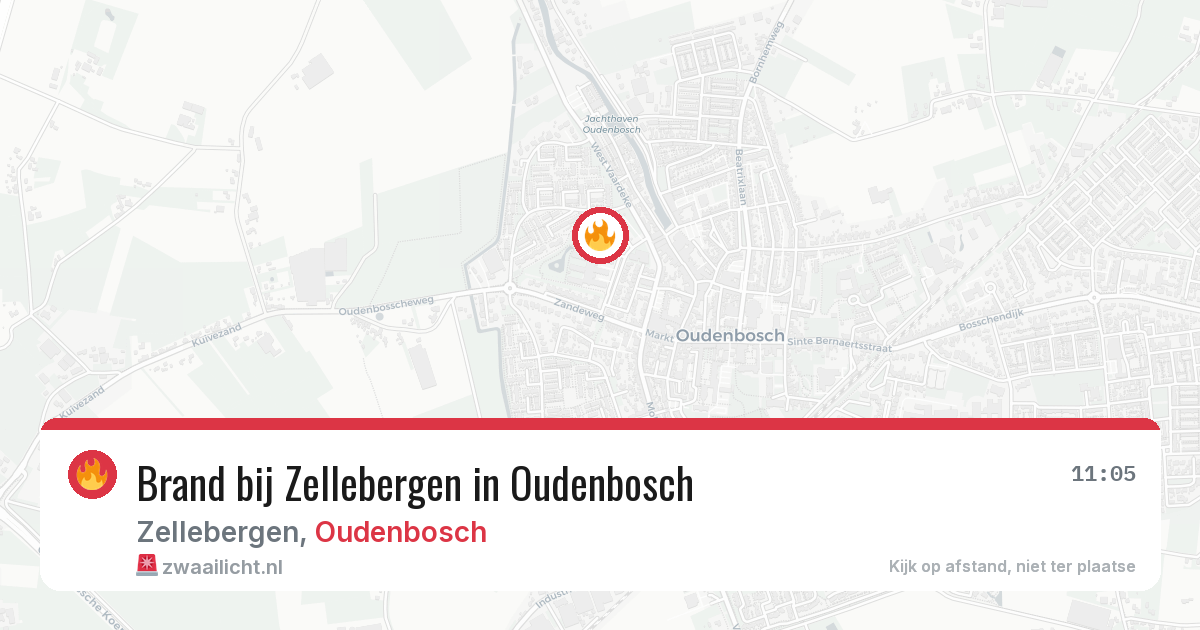 Brand bij Zellebergen in Oudenbosch — 6 mei 2026