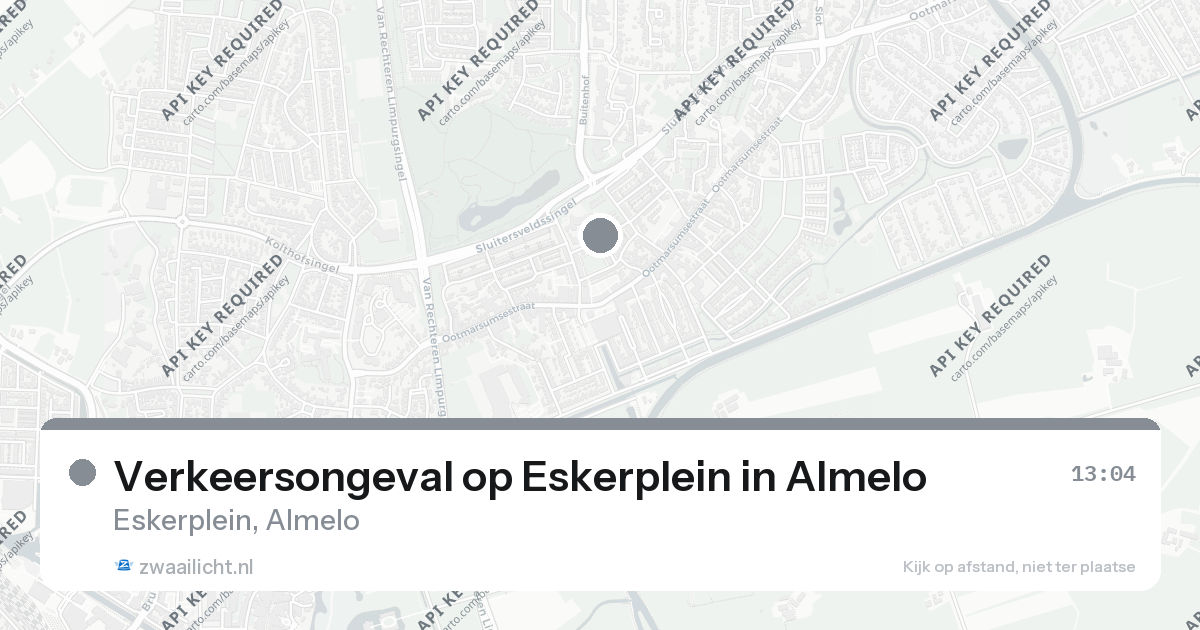 Verkeersongeval op Eskerplein in Almelo — 26 aug 2026