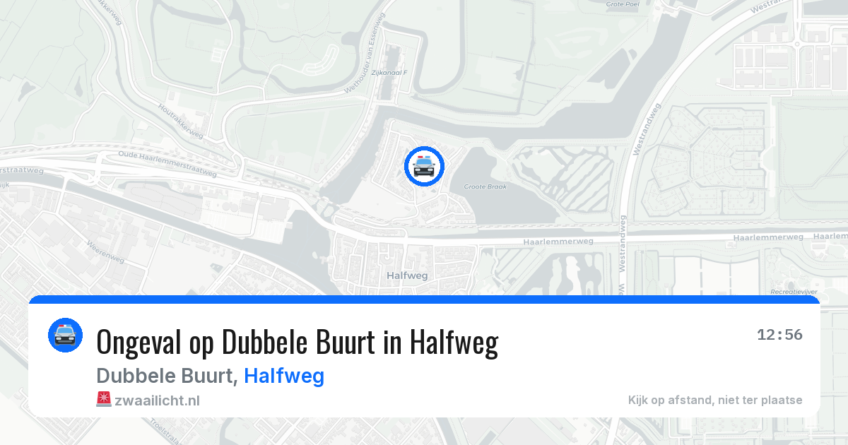 Ongeval op Dubbele Buurt in Halfweg — 21 jun 2026