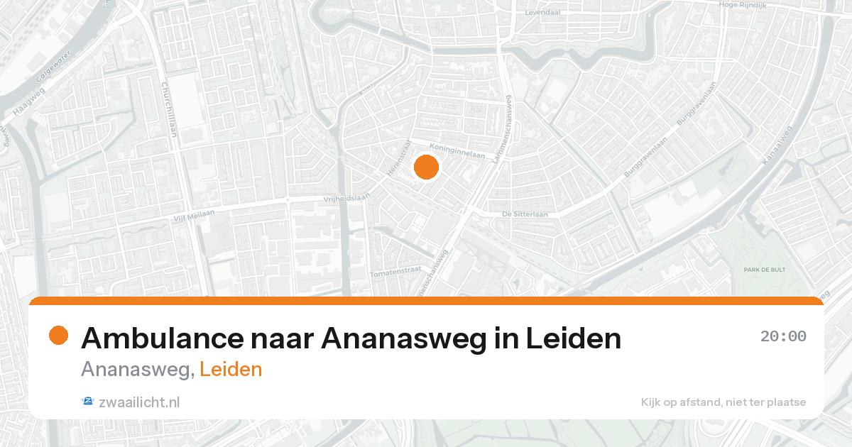Ambulance naar Ananasweg in Leiden — 19 aug 2026