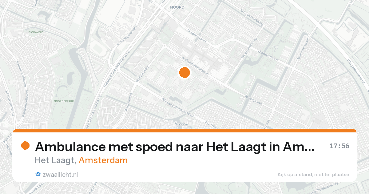 Ambulance met spoed naar Het Laagt in Amsterdam — 31 jan 2026