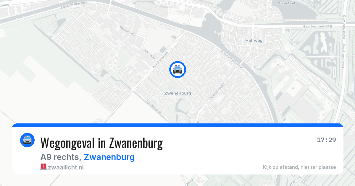 Wegongeval in Zwanenburg — 19 mei 2026