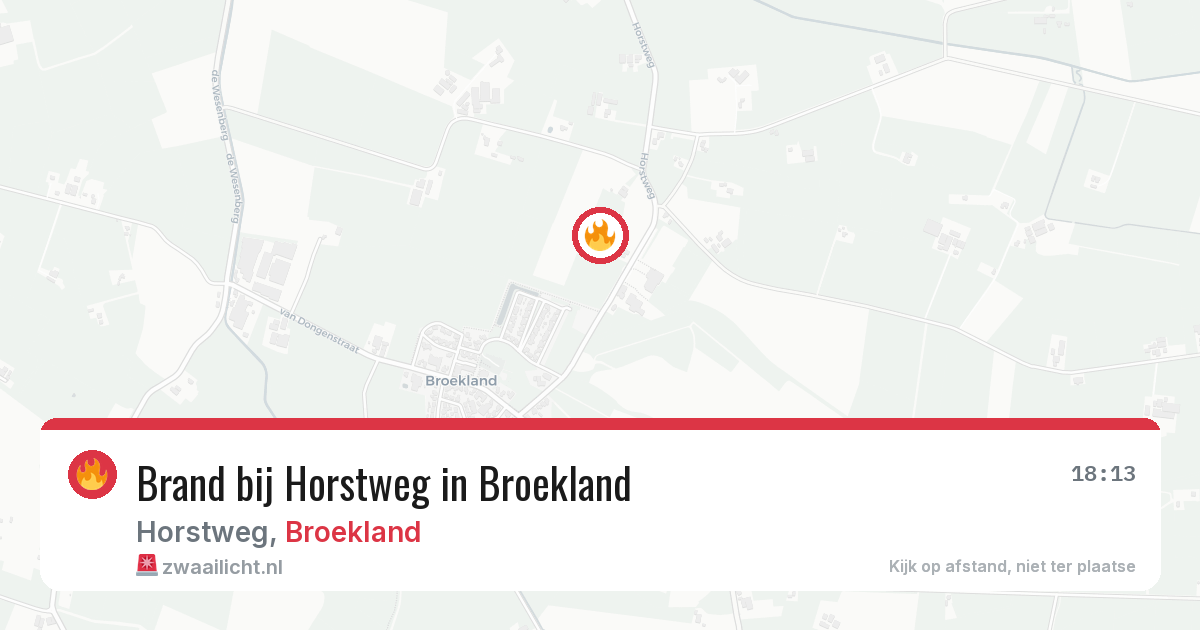Brand bij Horstweg in Broekland — 29 mei 2026