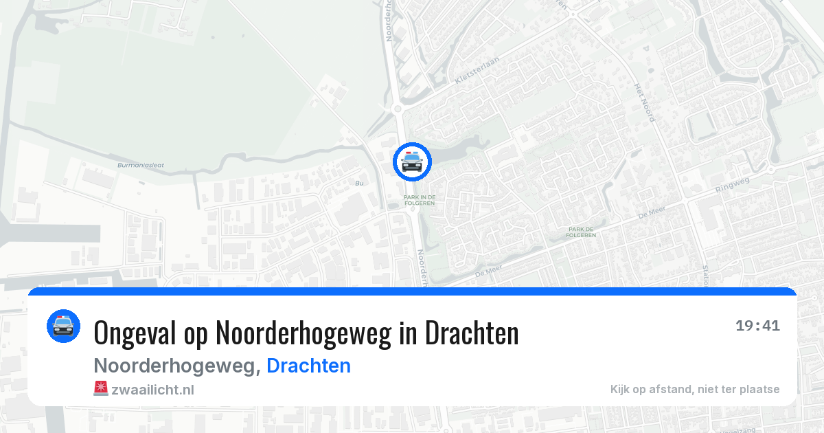 Ongeval op Noorderhogeweg in Drachten — 25 apr 2026