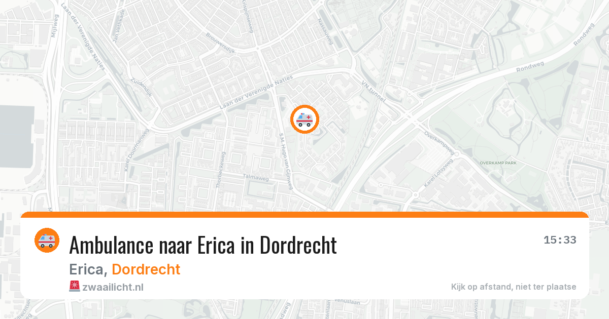 Ambulance naar Erica in Dordrecht — 11 jul 2026