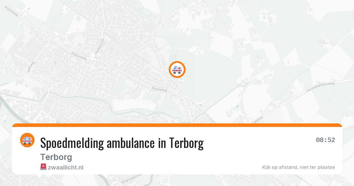 Spoedmelding ambulance in Terborg — 11 aug 2026