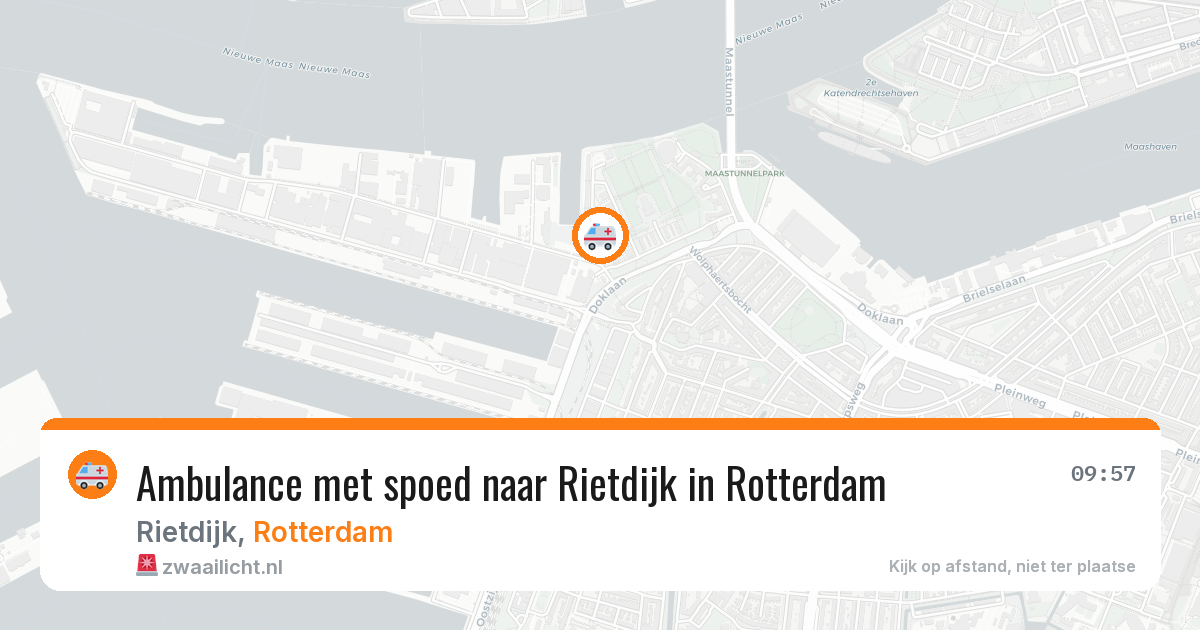 Ambulance met spoed naar Rietdijk in Rotterdam — 2 mrt 2026