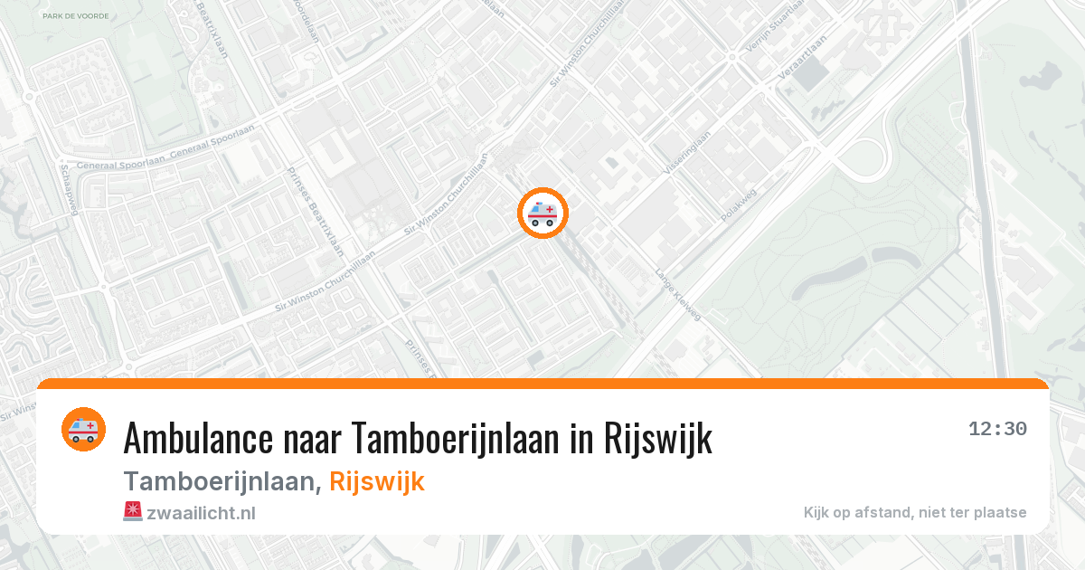 Ambulance naar Tamboerijnlaan in Rijswijk — 31 jul 2026