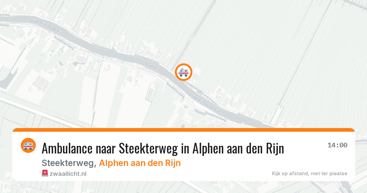 Ambulance naar Steekterweg in Alphen aan den Rijn — 28 jun 2026