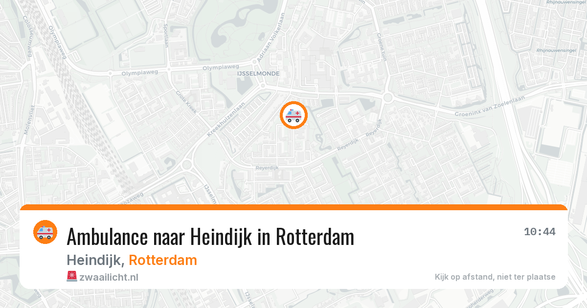 Ambulance naar Heindijk in Rotterdam — 14 jun 2026