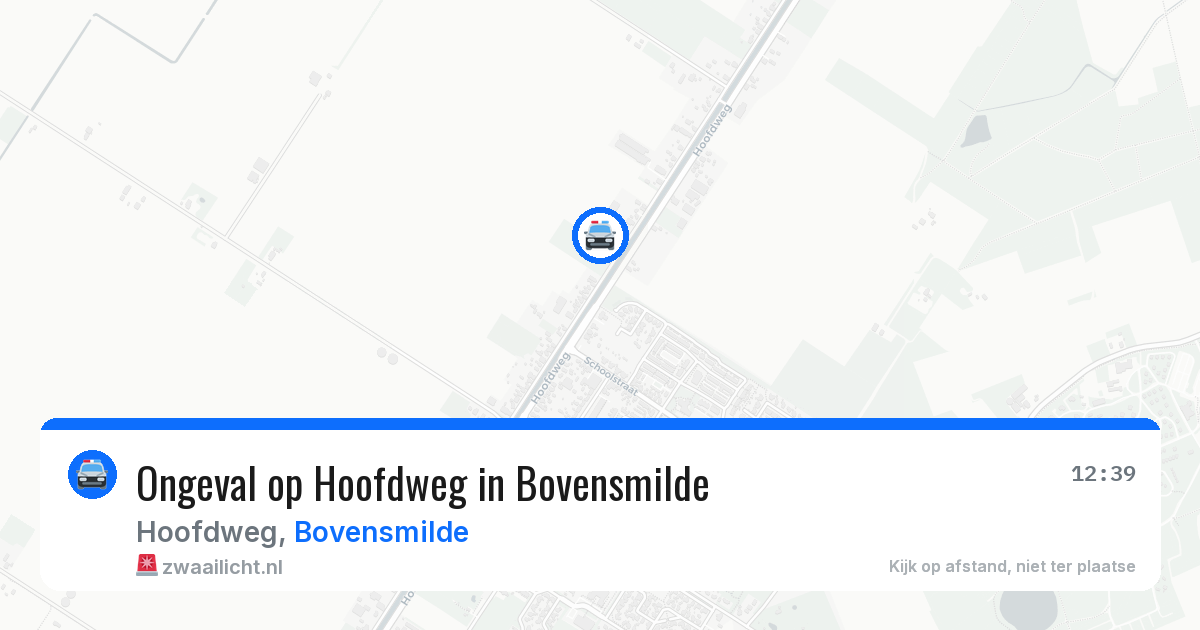 Ongeval op Hoofdweg in Bovensmilde — 25 jun 2026