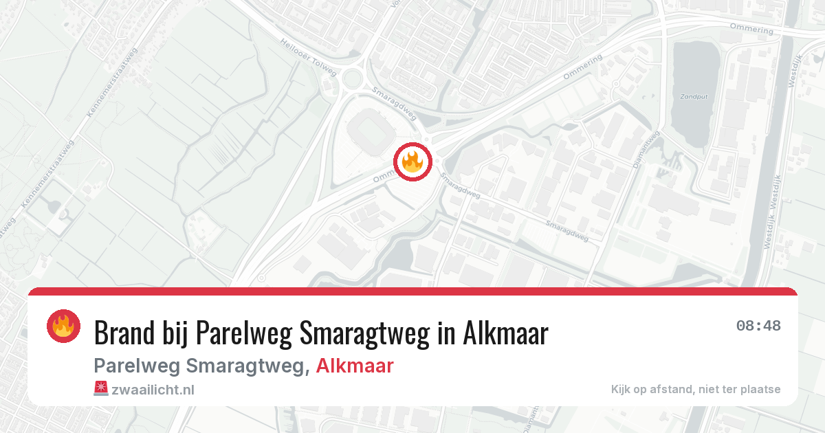 Brand bij Parelweg Smaragtweg in Alkmaar — 6 mei 2026