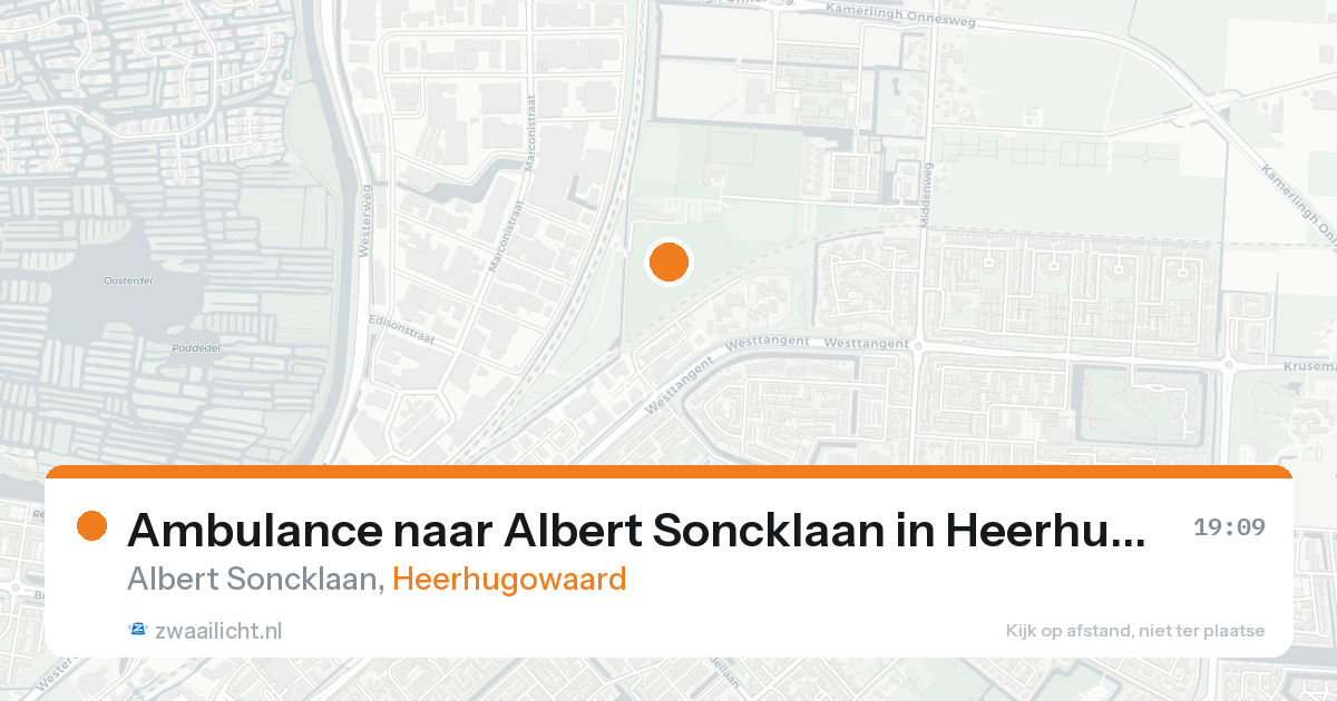 Ambulance naar Albert Soncklaan in Heerhugowaard — 17 aug 2026