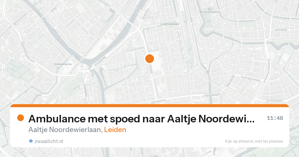 Ambulance met spoed naar Aaltje Noordewierlaan in Leiden — 17 mei 2026