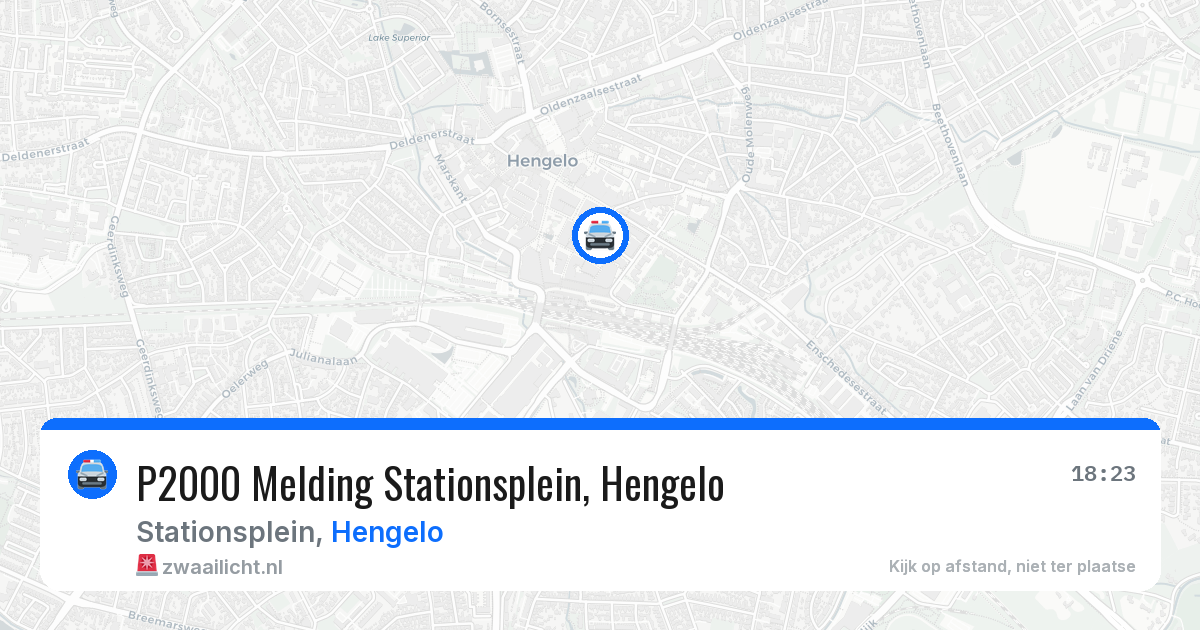 P2000 Melding Stationsplein, Hengelo — 14 mei 2026