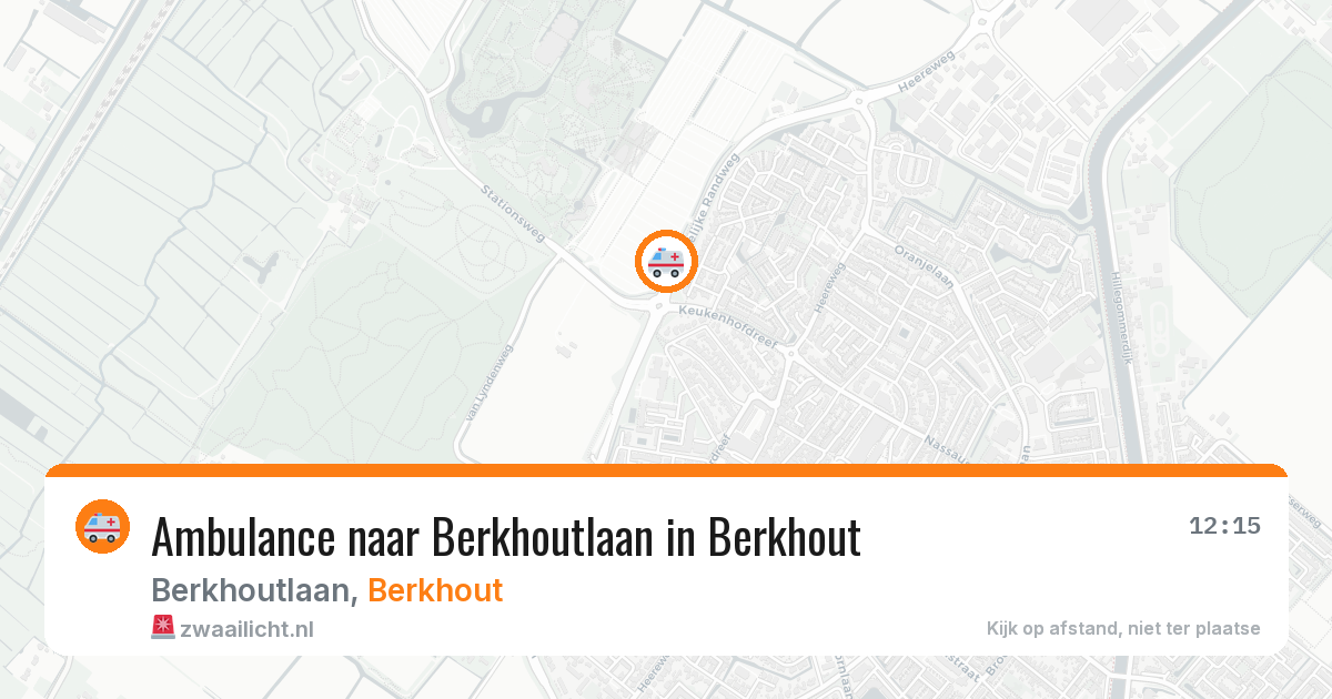 Ambulance naar Berkhoutlaan in Berkhout — 23 jul 2026