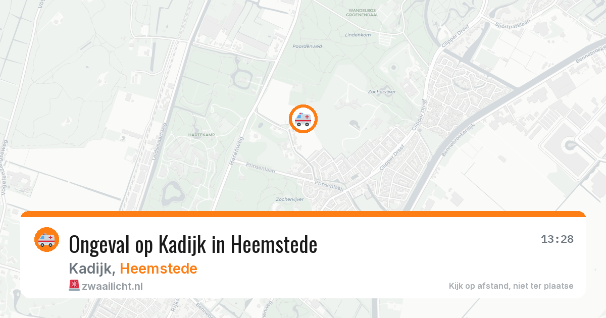 Ongeval op Kadijk in Heemstede — 23 apr 2026