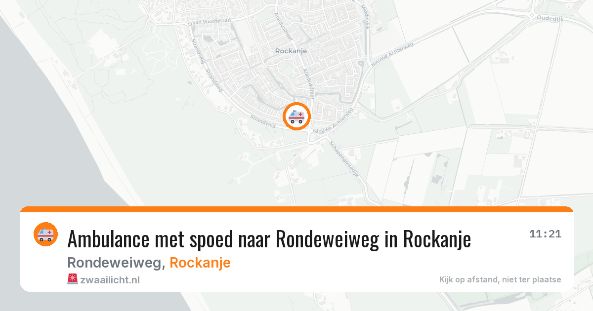 Ambulance met spoed naar Rondeweiweg in Rockanje — 3 aug 2026