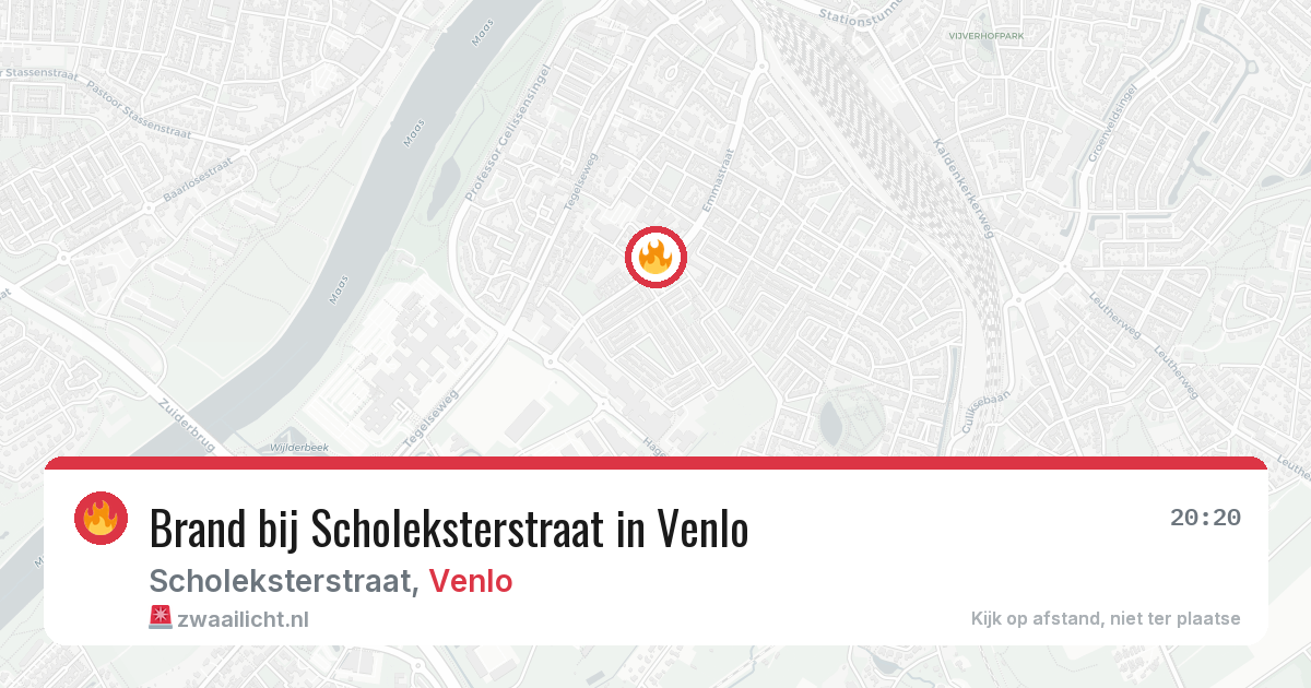 Brand bij Scholeksterstraat in Venlo — 4 jul 2026