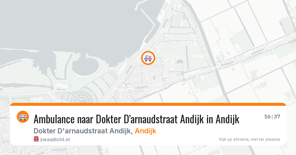 Ambulance naar Dokter D'arnaudstraat Andijk in Andijk — 7 aug 2026