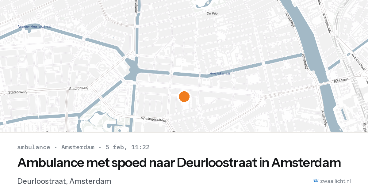 Ambulance met spoed naar Deurloostraat in Amsterdam — 5 feb 2026
