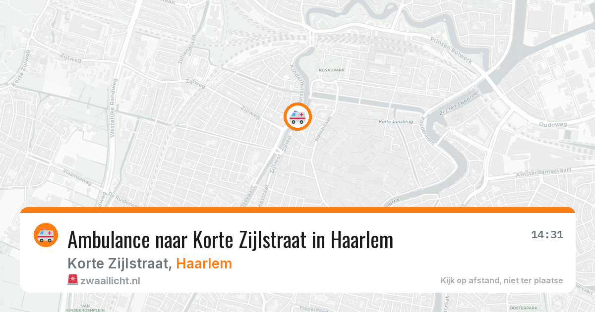 Ambulance naar Korte Zijlstraat in Haarlem — 17 mei 2026