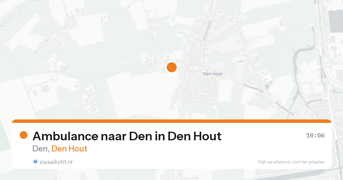 Ambulance naar Den in Den Hout — 13 aug 2026