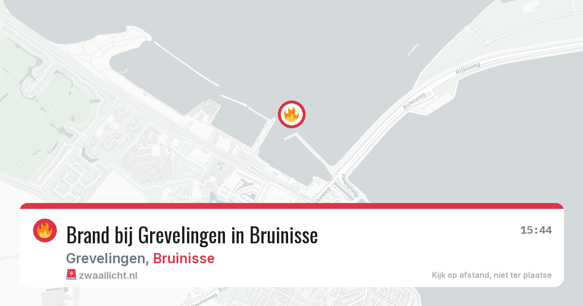 Brand bij Grevelingen in Bruinisse — 31 mei 2026