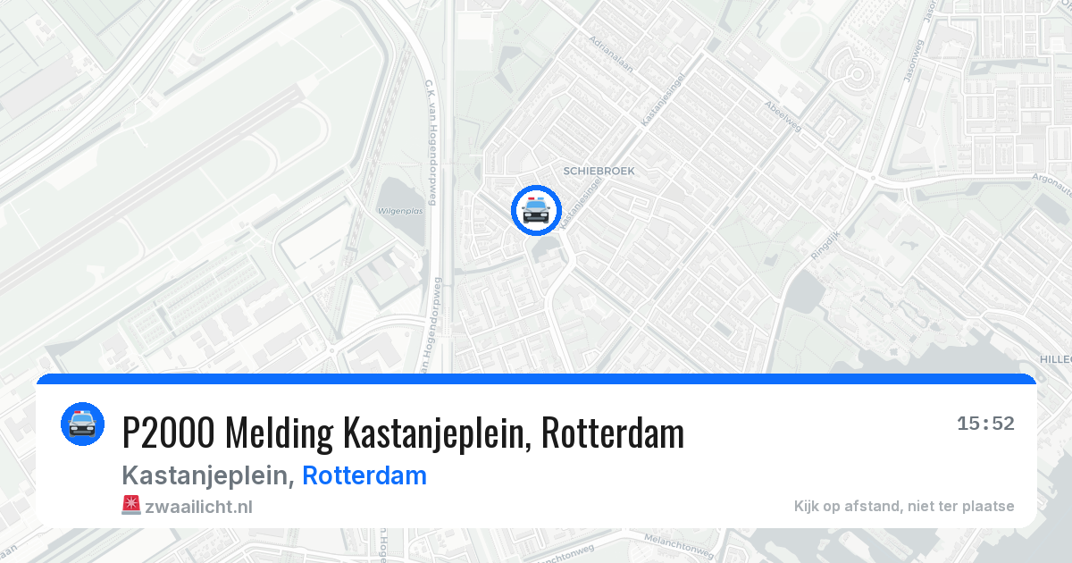 P2000 Melding Kastanjeplein, Rotterdam — 24 jul 2026