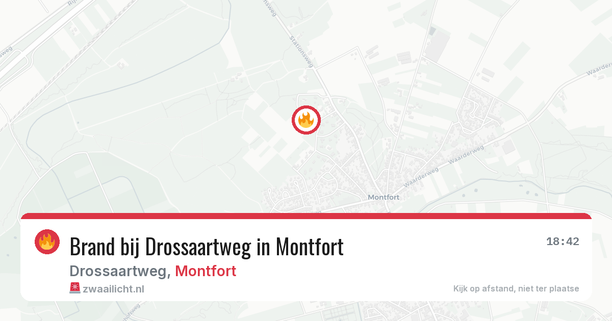 Brand bij Drossaartweg in Montfort — 25 mrt 2026