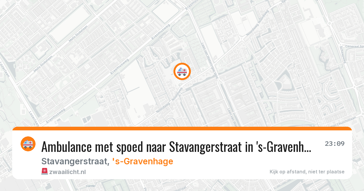 Ambulance met spoed naar Stavangerstraat in 's-Gravenhage — 8 jul 2026