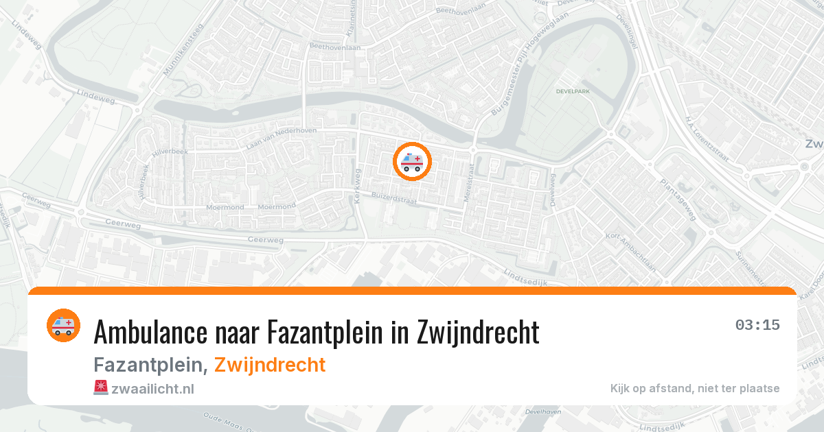 Ambulance naar Fazantplein in Zwijndrecht — 17 jun 2026