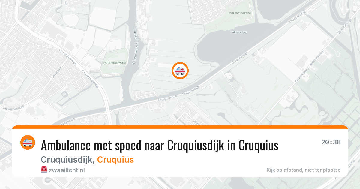 Ambulance met spoed naar Cruquiusdijk in Cruquius — 6 jul 2026