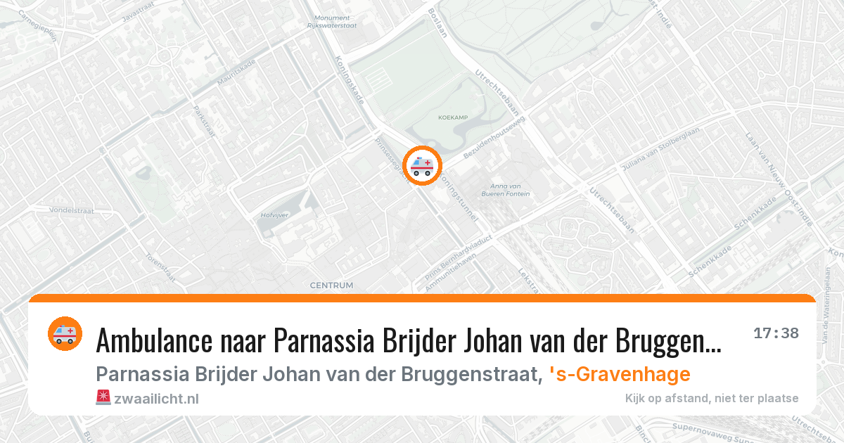 Ambulance naar Parnassia Brijder Johan van der Bruggenstraat in 's-Gravenhage — 30 jan 2026