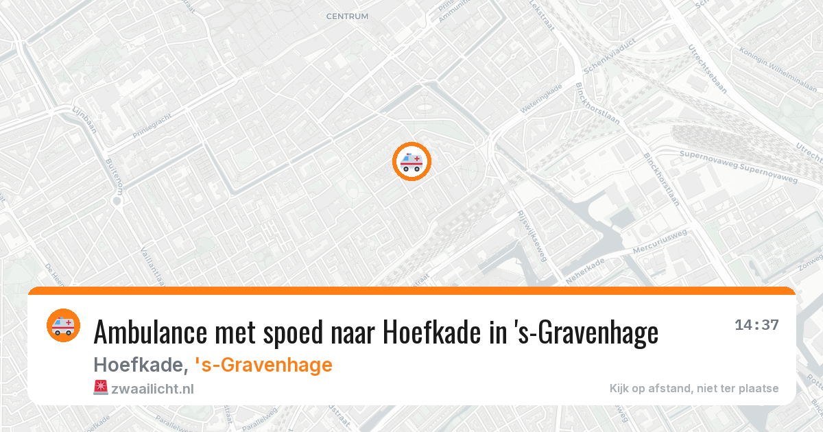 Ambulance met spoed naar Hoefkade in 's-Gravenhage — 9 apr 2026