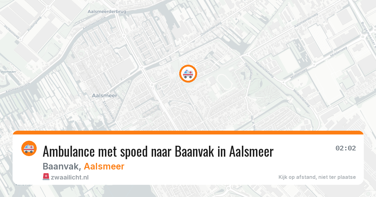 Ambulance met spoed naar Baanvak in Aalsmeer — 29 jul 2026