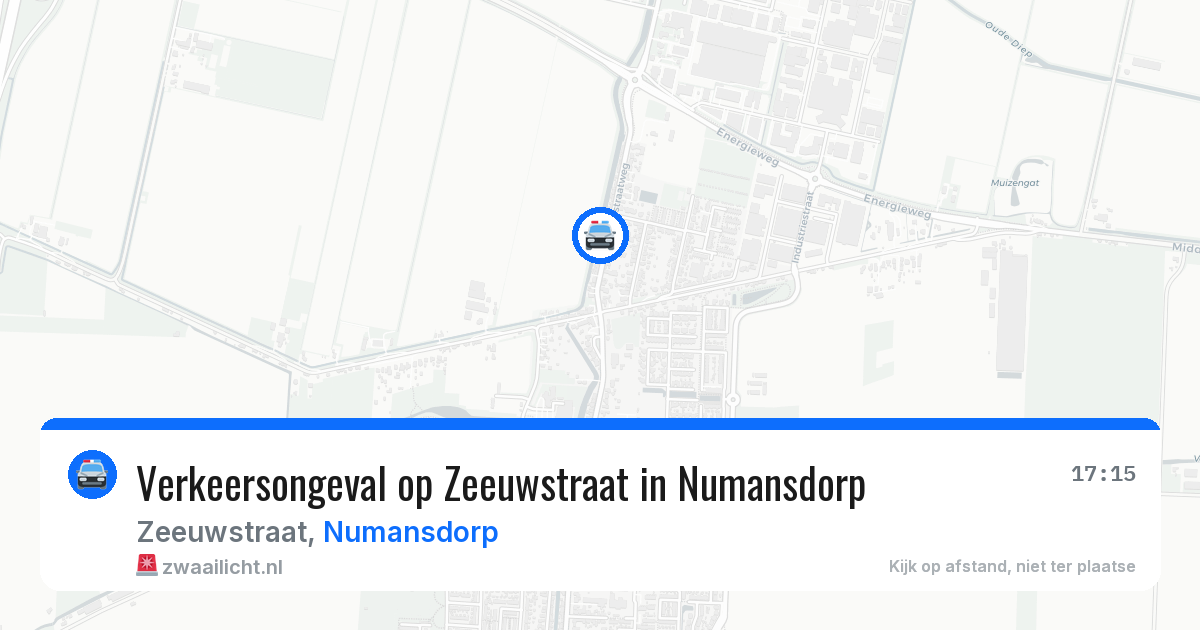 Verkeersongeval op Zeeuwstraat in Numansdorp — 20 jun 2026