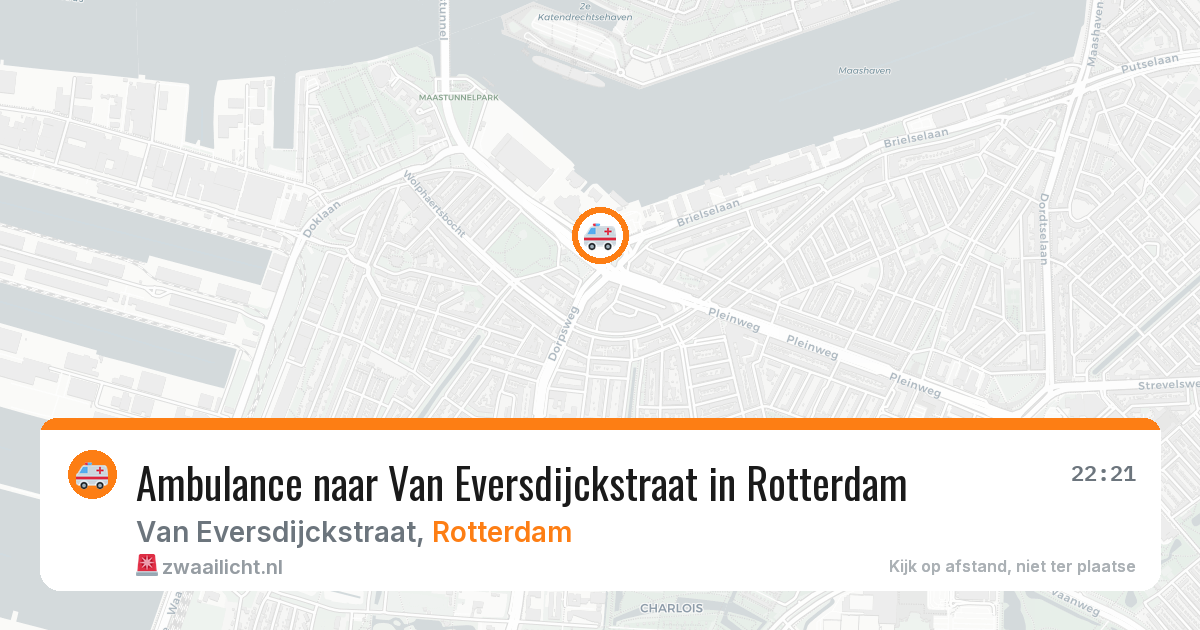 Ambulance naar Van Eversdijckstraat in Rotterdam — 25 mei 2026