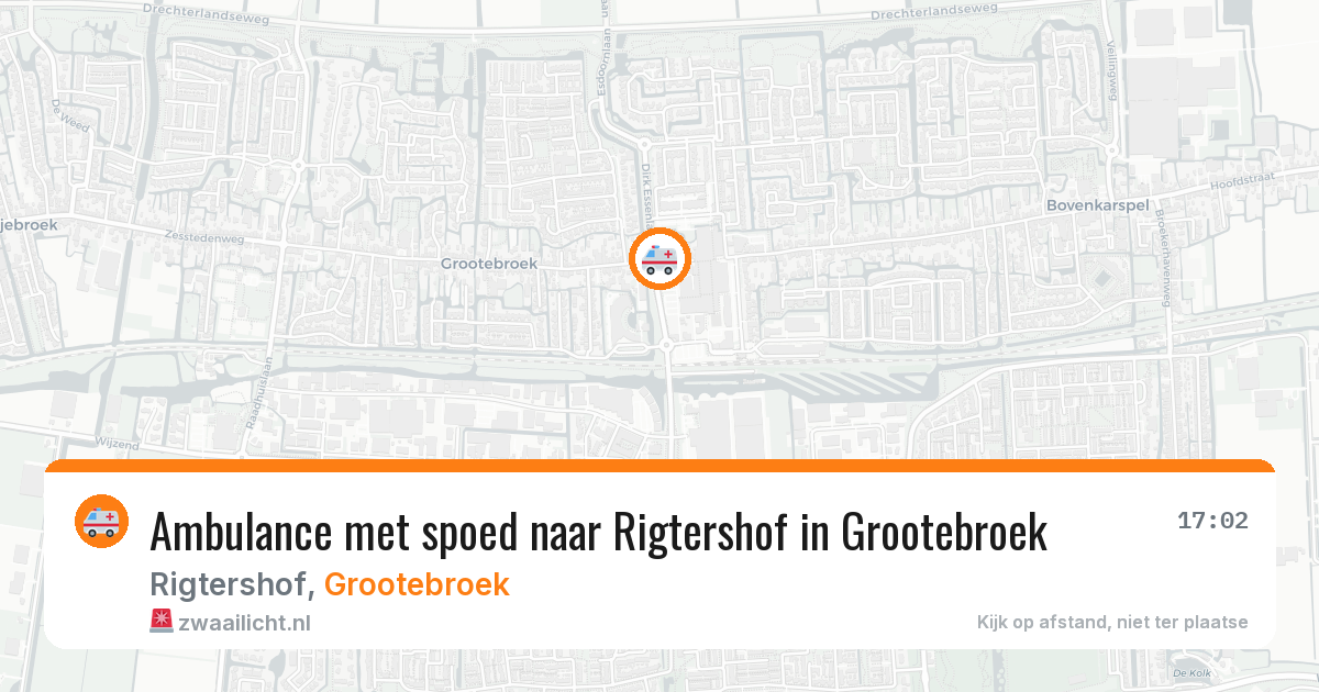 Ambulance met spoed naar Rigtershof in Grootebroek — 30 apr 2026