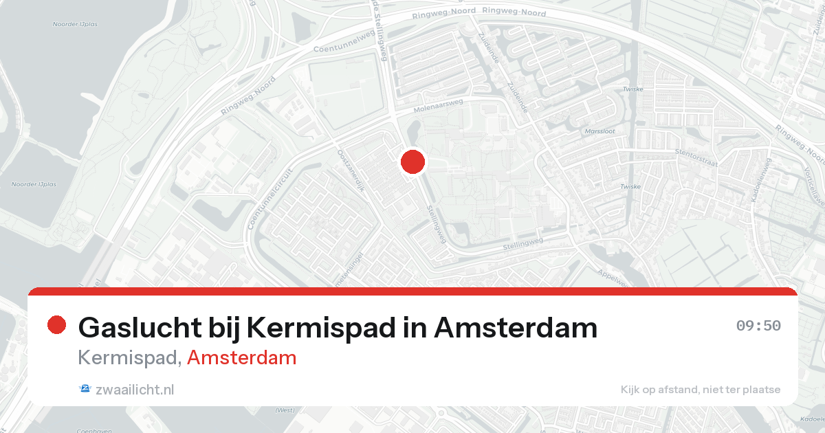 Gaslucht bij Kermispad in Amsterdam — 20 jun 2026