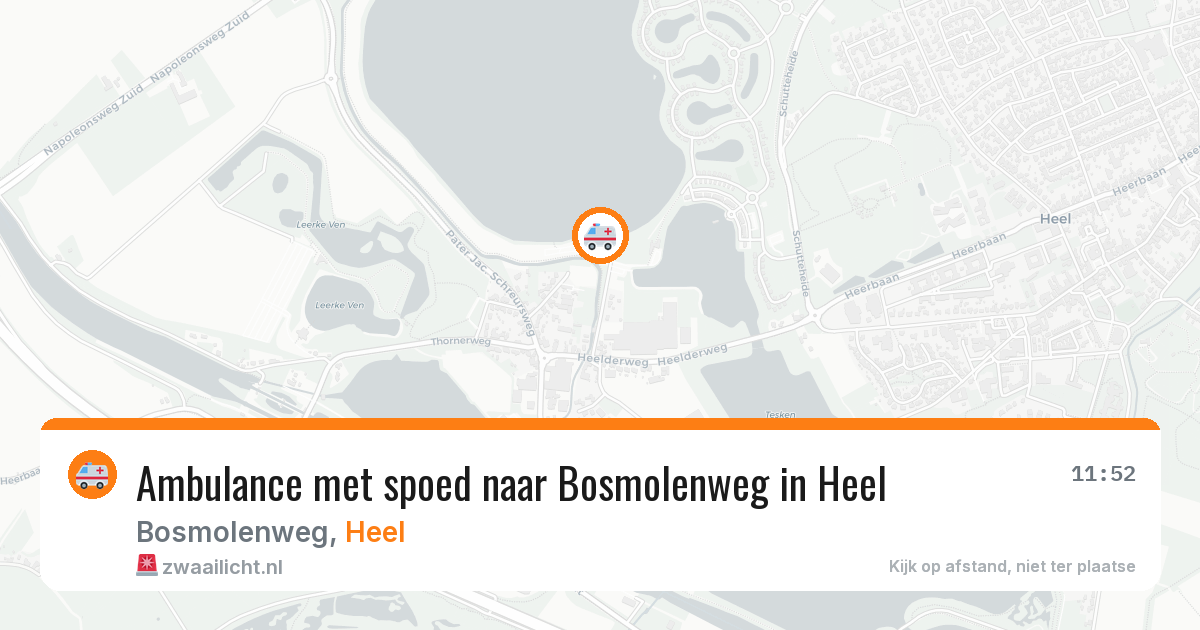 Ambulance met spoed naar Bosmolenweg in Heel — 7 jun 2026