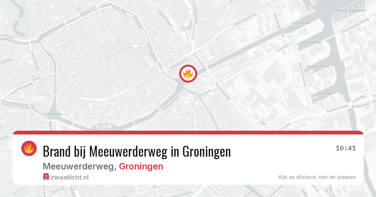 Brand bij Meeuwerderweg in Groningen — 2 jul 2026