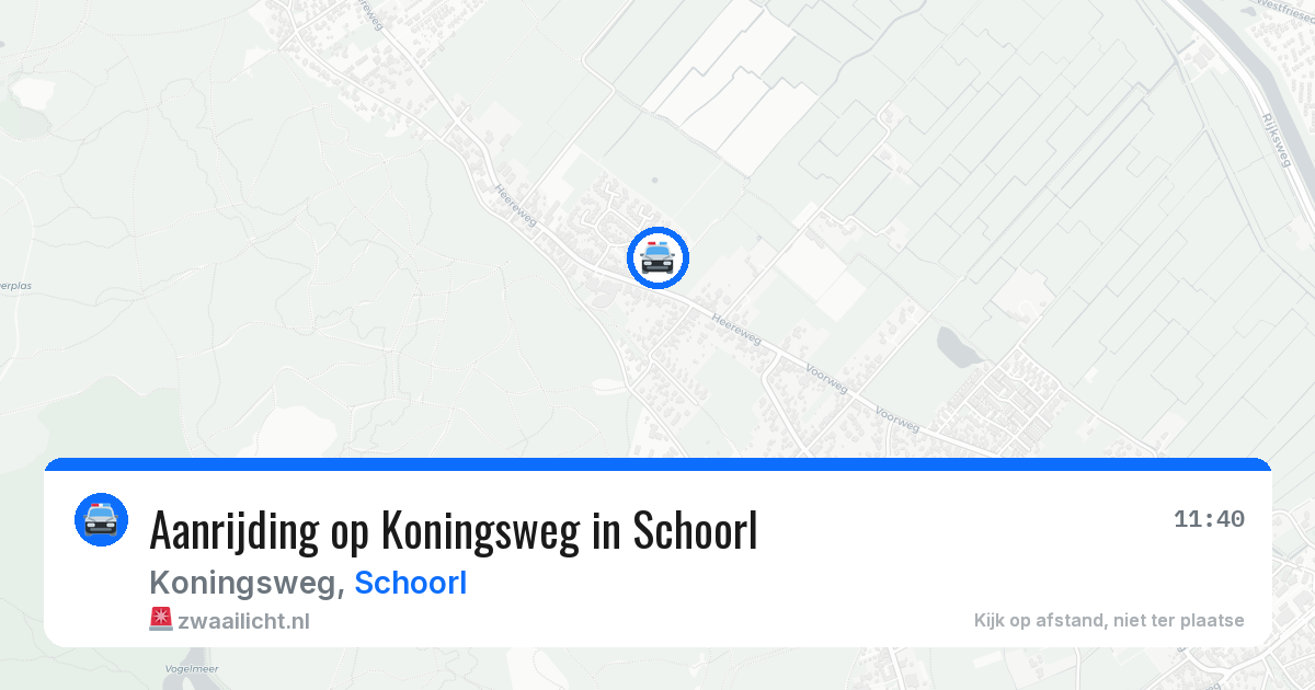 Aanrijding op Koningsweg in Schoorl — 21 mei 2026