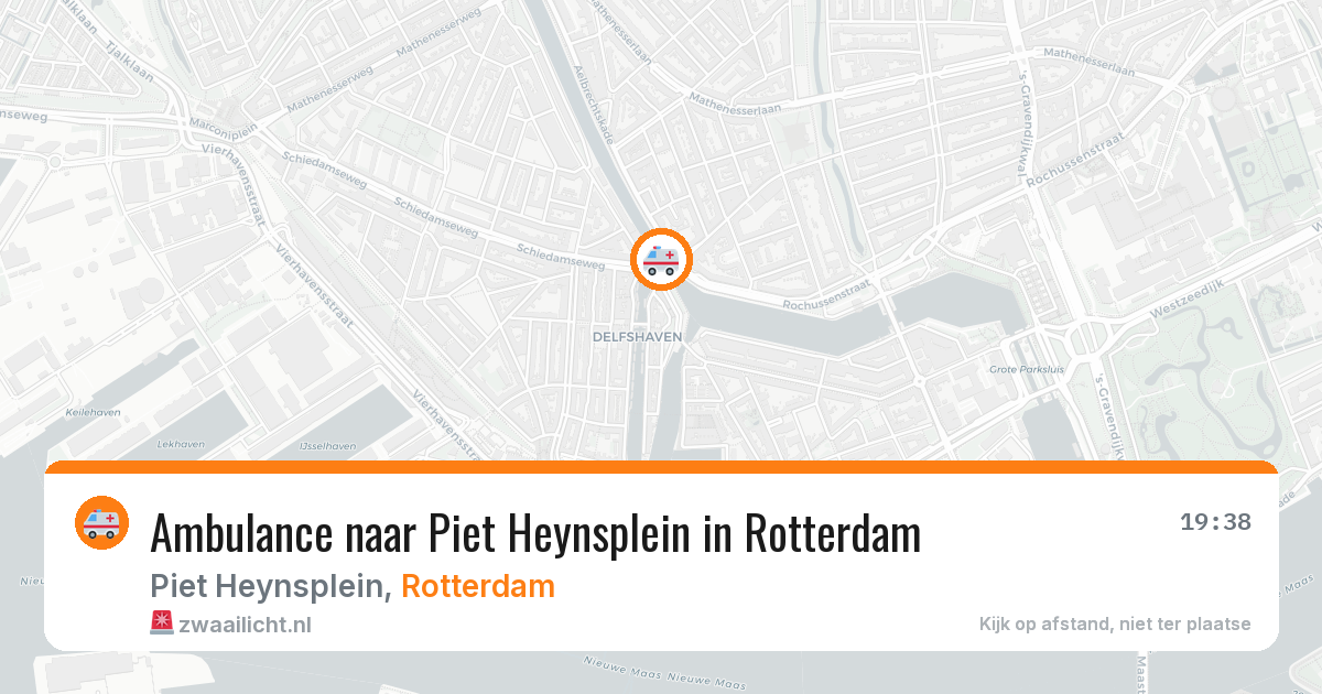 Ambulance naar Piet Heynsplein in Rotterdam — 18 jun 2026